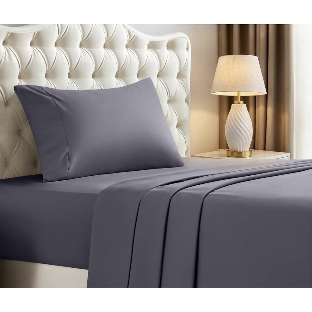 Utopia‎ Bedding Full Sheet Set – 4 Piece Bed Sheets for Size Full, Grey